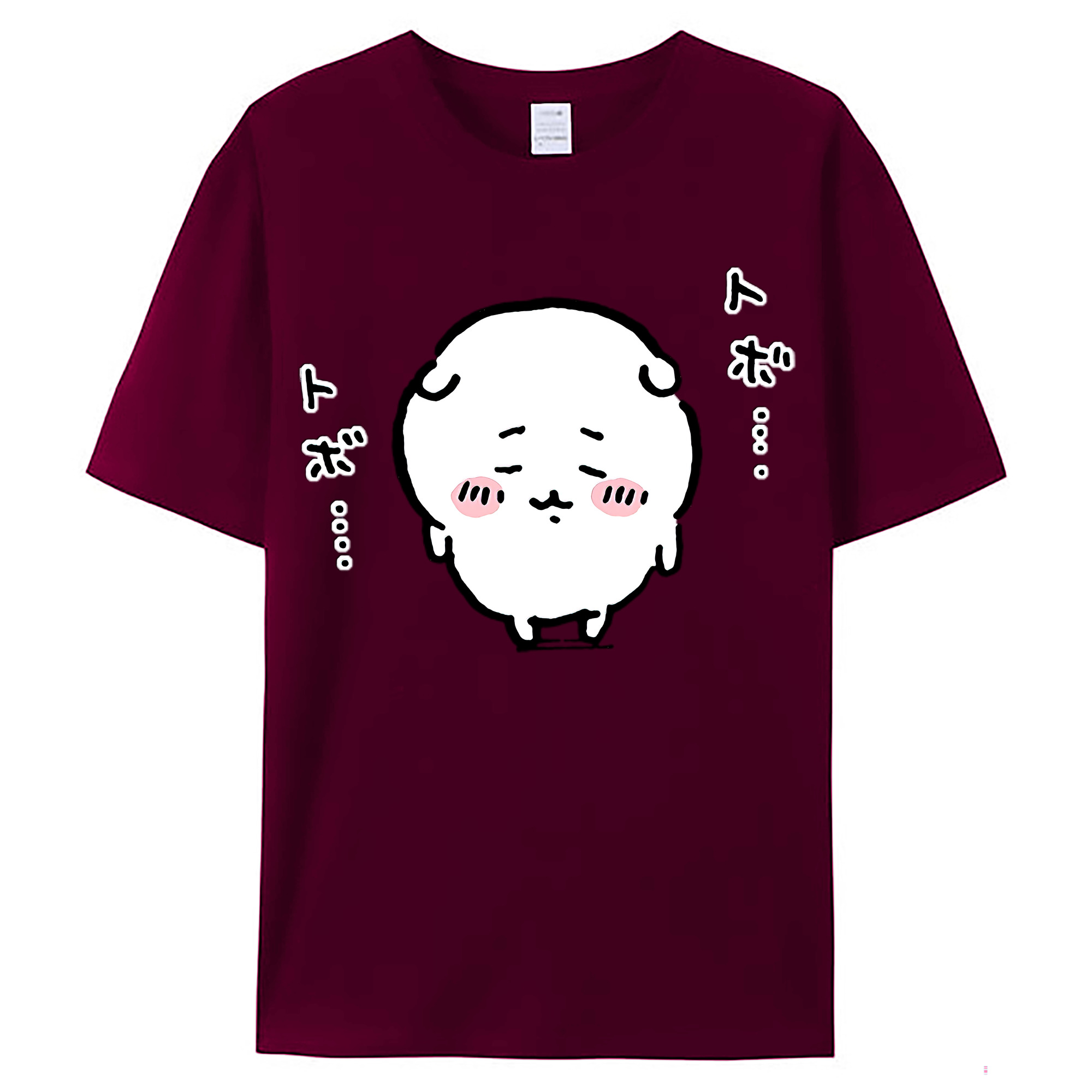 （画像用） ちいかわ ちいかわ Chii-kawa chiikawa レディースカジュアルプリントTシャツ（綿100％）